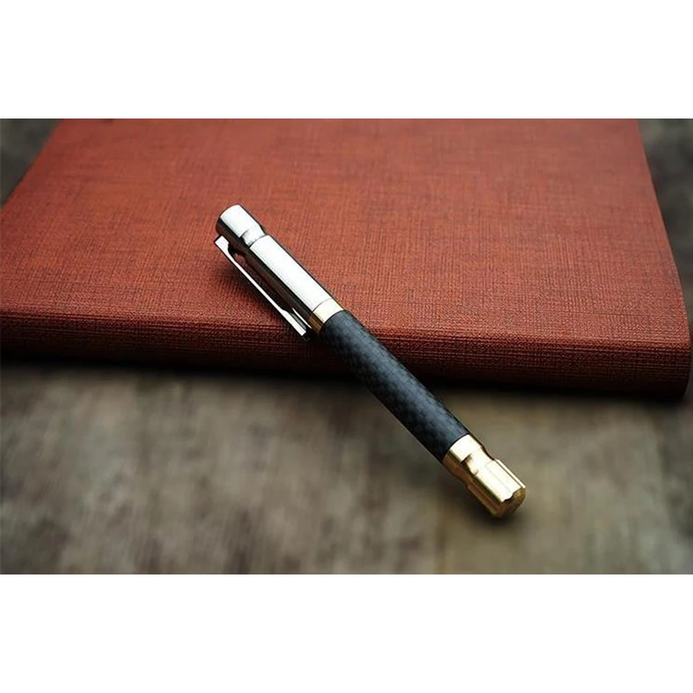 Роскошная ручка из углеродного волокна с зажимом титанового сплава