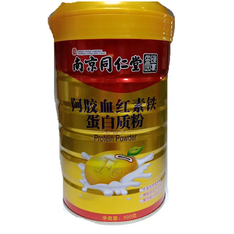 

Protein Powder Donkey-hide Gelatin Hemin Iron Home Nanjing Tongrentang Green Gold 24 Months Cfda