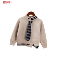 spring boys gentleman tie sweater pullover autumn winter knit childrens round neck shirt korean 110 150cm kid girl sweater coat