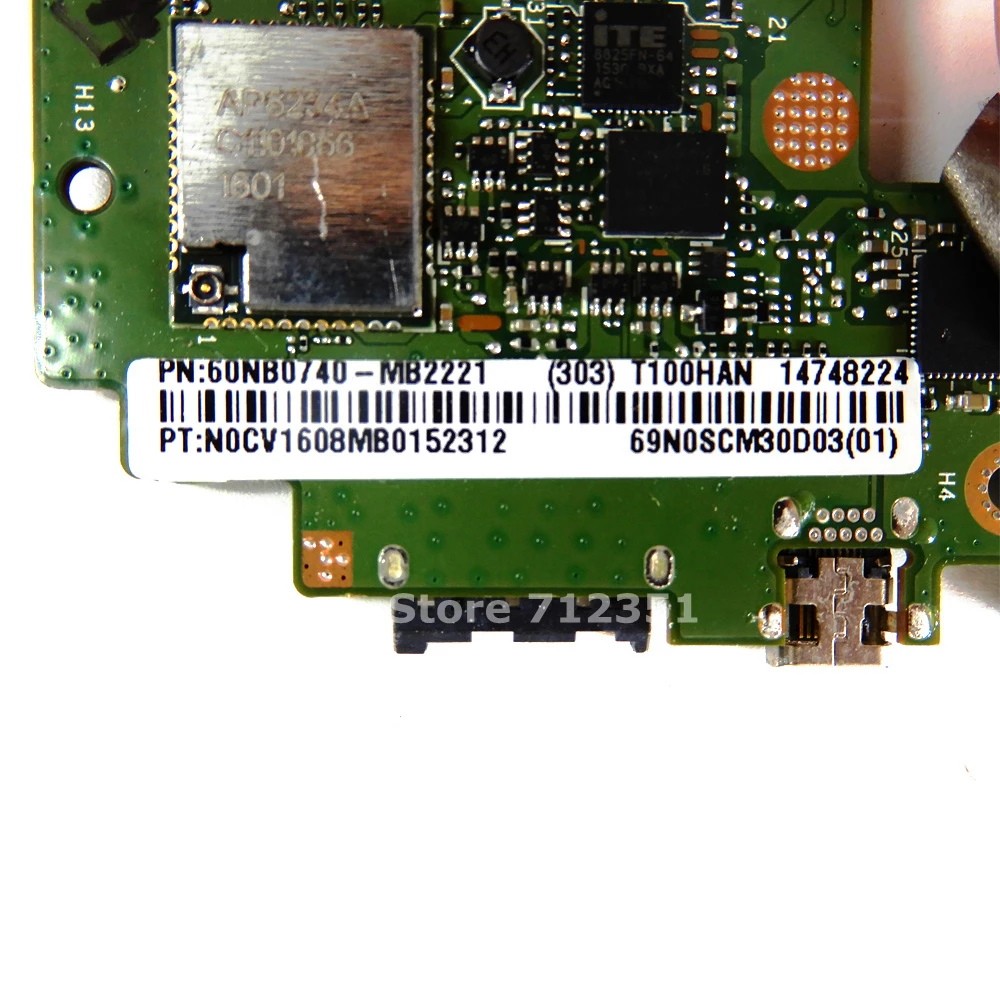 T100HAN Motherboard Z8500 CPU 2GB RAM 32G SSD For ASUS Transformer book T100H T100HA T100HN tablet mainboard | Компьютеры и офис