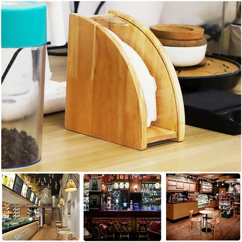 Hand Drip Coffee Filter Paper Holder Storage Rack Decorative Container Countertop Dispenser Display Stand Shelf | Дом и сад