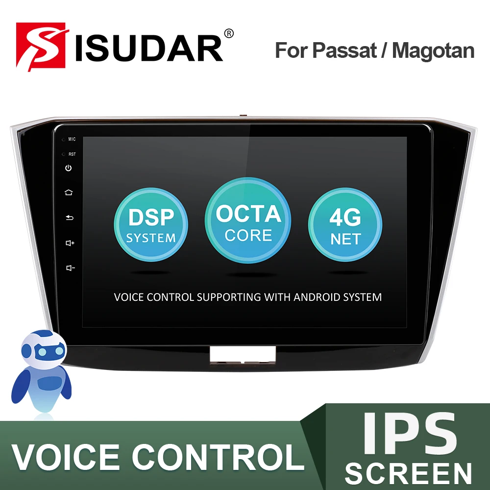 Автомобильный радиоприемник ISUDAR V57S Android для VW/Passat b8 Magotan 2015 мультимедийный плеер