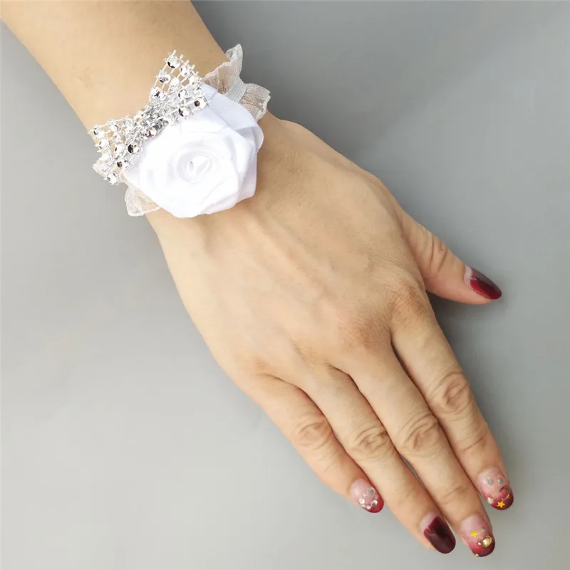 Ручной работы с цветочным принтом для свадебного торжества невесты бутоньерка