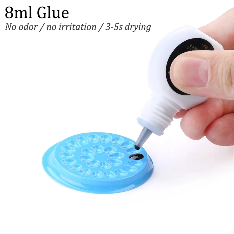 Набор для обучения наращиванию ресниц кисть накладных пинцет кольцо клея