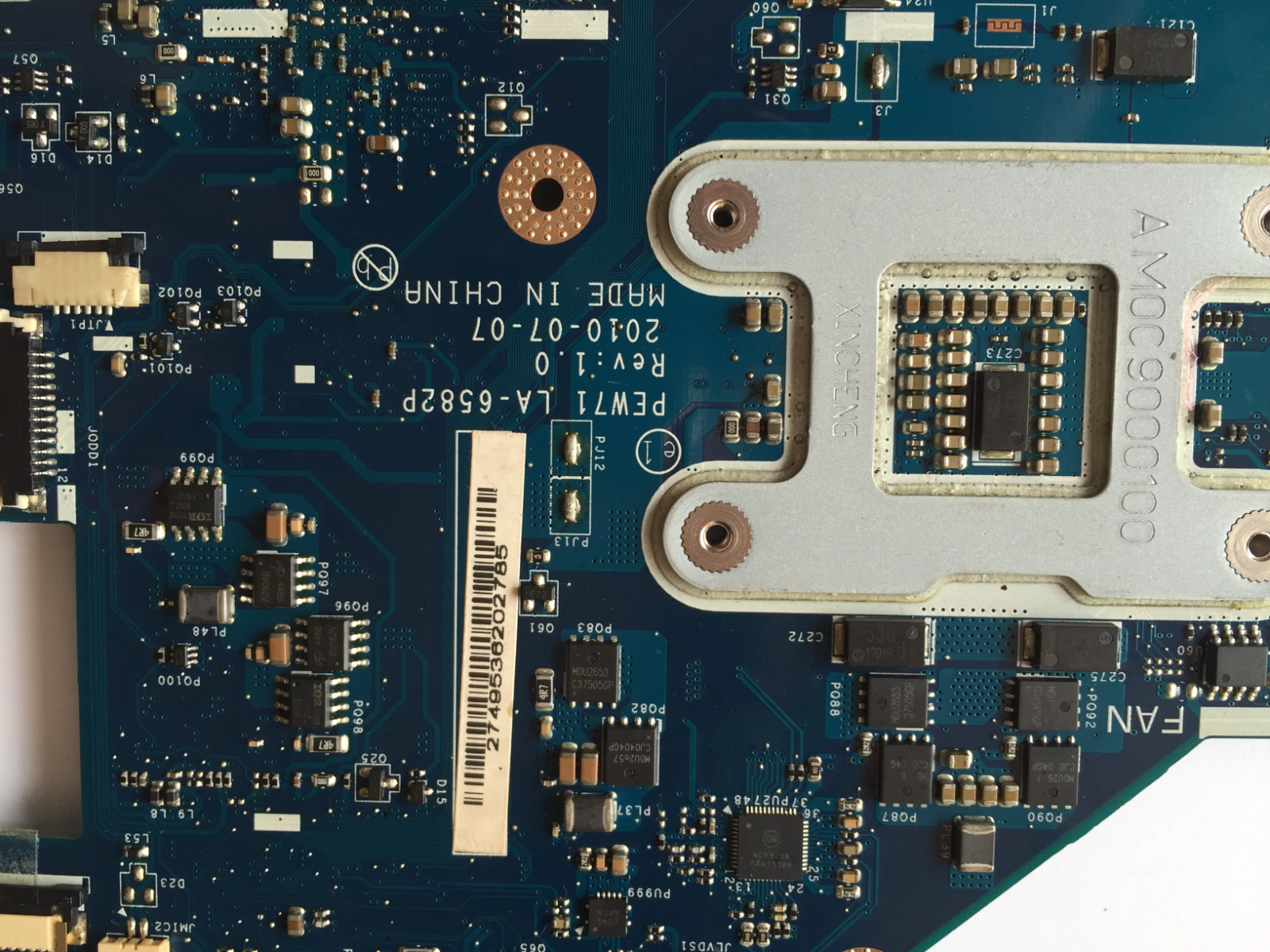 LA 6582P для ноутбука Acer aspire 5742G 5733 5742Z 5733Z 5742 Материнская плата MBRJY02002 PEW71 HM55 UMA DDR3 100%