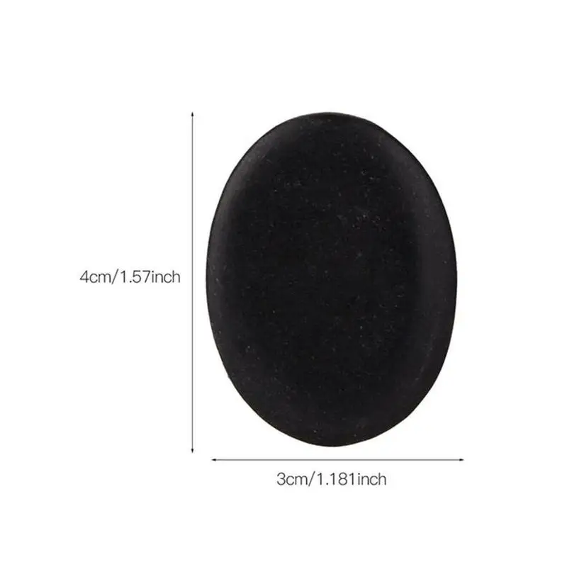 

Health Massage Hot Stone Relieve Back Pain Stress Energy Volcani Body Care Oval Rock SPA Beauty