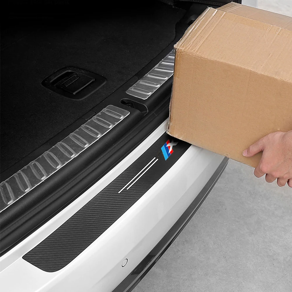 

1pc car trunk decorative protective stickers Bumper decoration modification For BMW M X1 X3 X4 X5 X6 X7 stickers Accessories