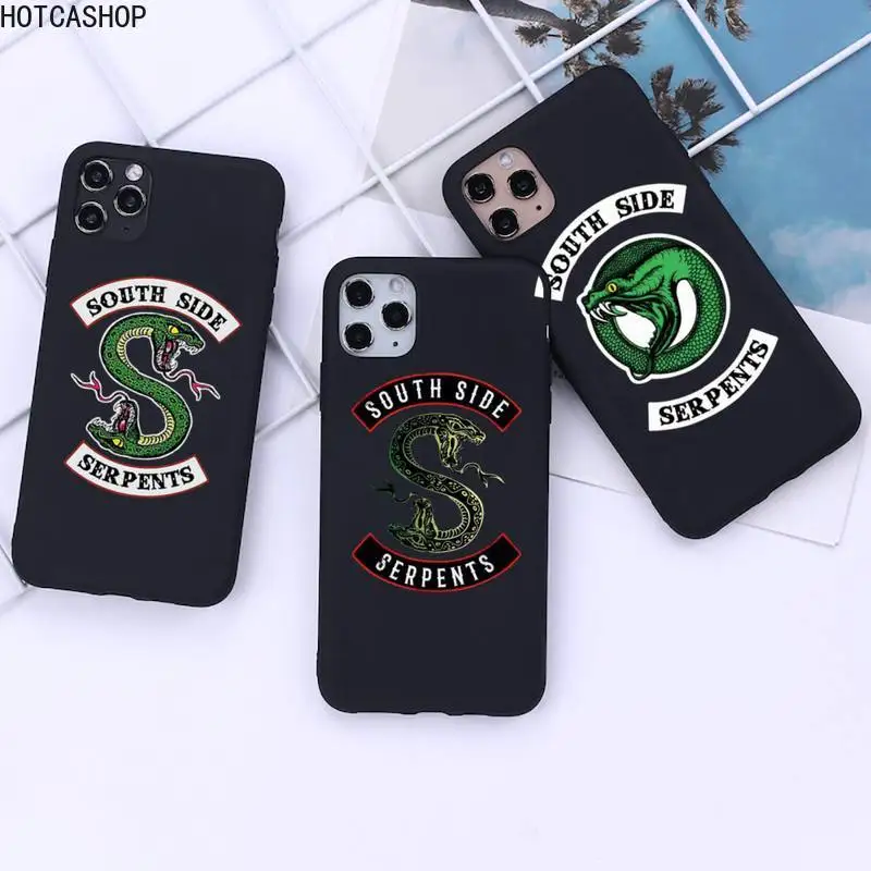 

American TV Riverdale Southside Serpents Phone Case for iphone 12 pro max mini 11 pro XS MAX 8 7 6 6S Plus X 5S SE 2020 XR case