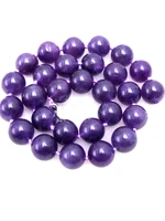 qingmos 12mm round natural dark purple jades loose beads for jewelry making diy necklace bracelet earring loose strands 15 l373