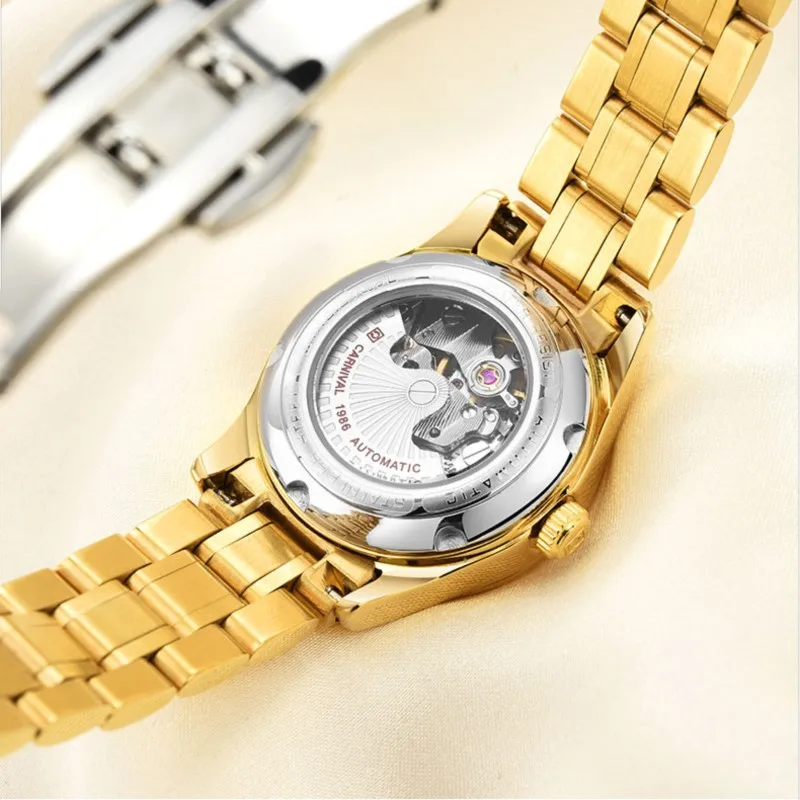 2019 новые модные женские часы люксовый бренд карнавальный Скелет автоматические