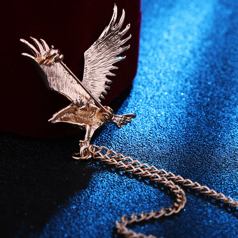 Винтаж Орел Броши Булавки с животными банкет Для мужчин костюм штырь отворотом