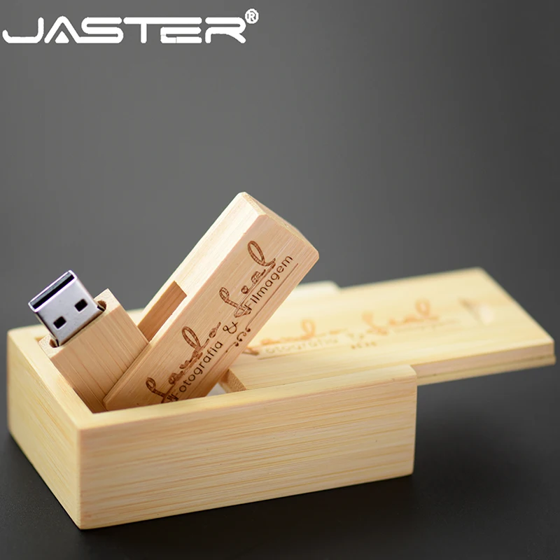 JASTER хит продаж креативный вращающийся деревянный USB + ручка накопитель (более 10