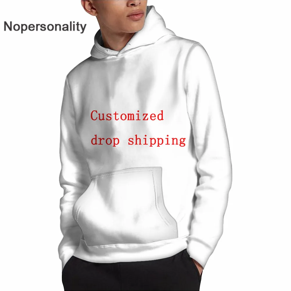 

Мужская толстовка Nopersonality с рисунком на заказ, осенние толстовки, классный топ на бедрах, уличная одежда большого размера d, Толстовка для по...