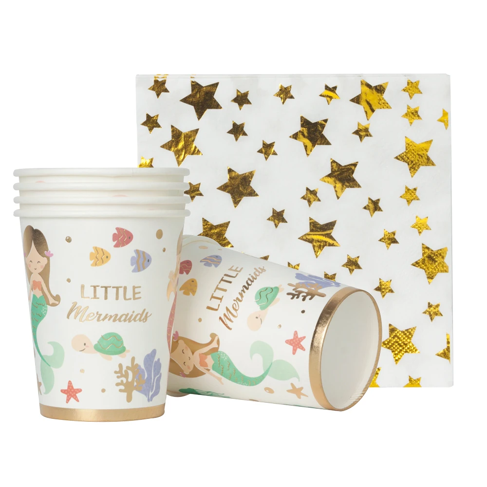 Сказка океан бронзового цвета Русалочка Зимние детские носки со звездами в