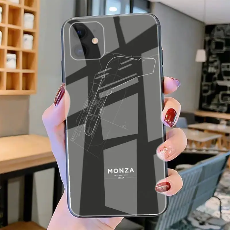 

Formula 1 Racing Circuit Phone Cases Tempered Glass For Iphone6plus 6S 7 7plus 8 X XS XSmax XR 11 12 Pro Max 12mini