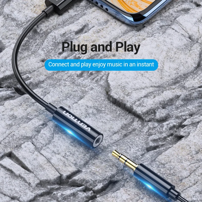 Vention USB Type C 3 5 Jack кабель для наушников до мм AUX адаптер аудио Xiaomi Mi10 9 Huawei Mate 20