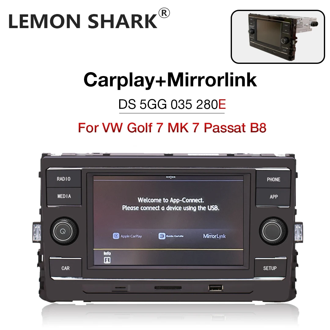 Автомобиль MIB радио Carplay Mirrorlink Bluetooth-совместимый DS 5GG 035 280E авто мультимедийный