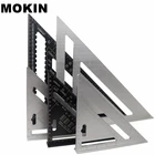 Многофункциональная квадратная линейка, треугольная линейка, транспортир из алюминиевого сплава, для строительства, конструирования, столярных работ, измерительные инструменты