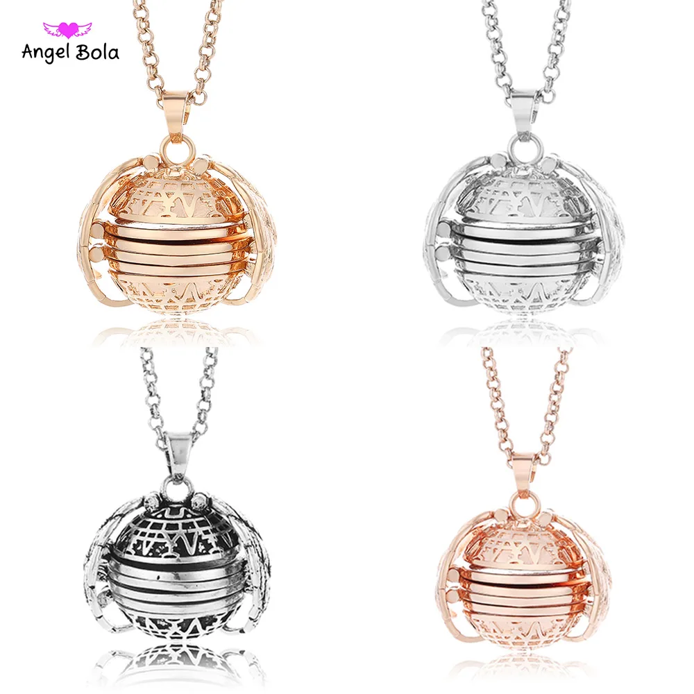 22 мм фото коробка ожерелье Счастливые Крылья Ангела изображение клетка для