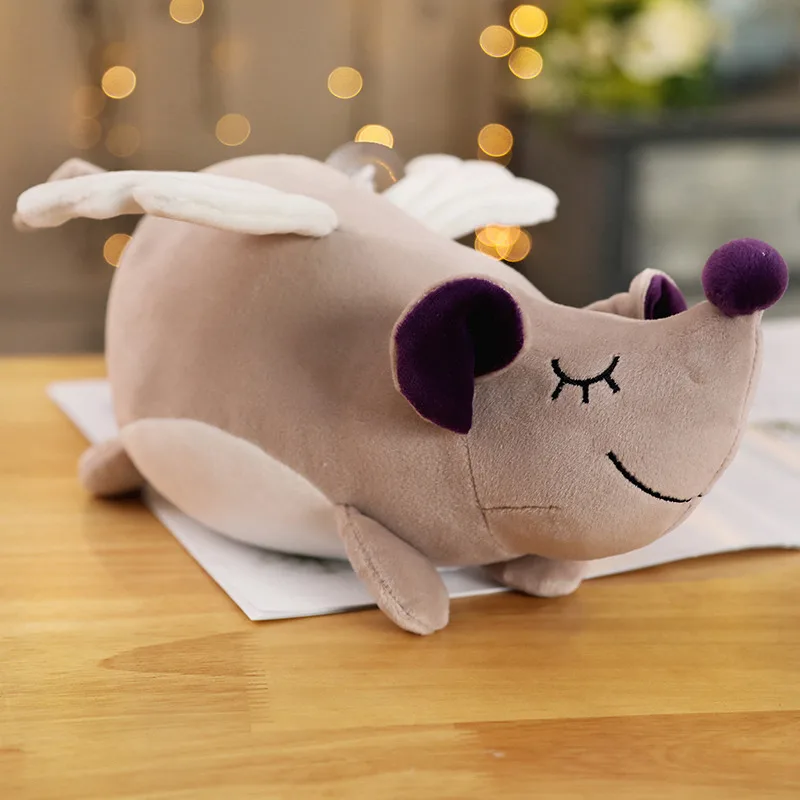 18/25 см плюшевые игрушки для крыс симуляция милый ангел мышь плюшевая игрушка