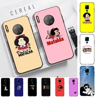 mafalda phone case for huawei mate 20 10 9 40 30 lite pro x nova 2 3i 7se