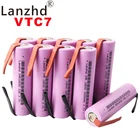 2021 литий-ионный аккумулятор 18650, 3,7 в, перезаряжаемые батареи 18650 35E 3300 мАч VTC7 + DIY никель 100% оригинальный бренд (8-80 шт.)