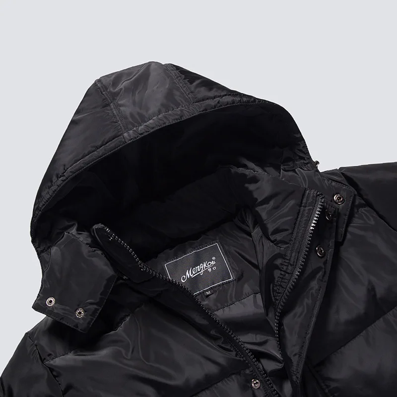 2019 зимняя куртка пальто мужской длинный пуховик толстый с капюшоном для мужчин