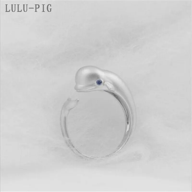 Кольцо LULU-PIG из серебра 925 пробы Корейская версия модного оригинального дизайна