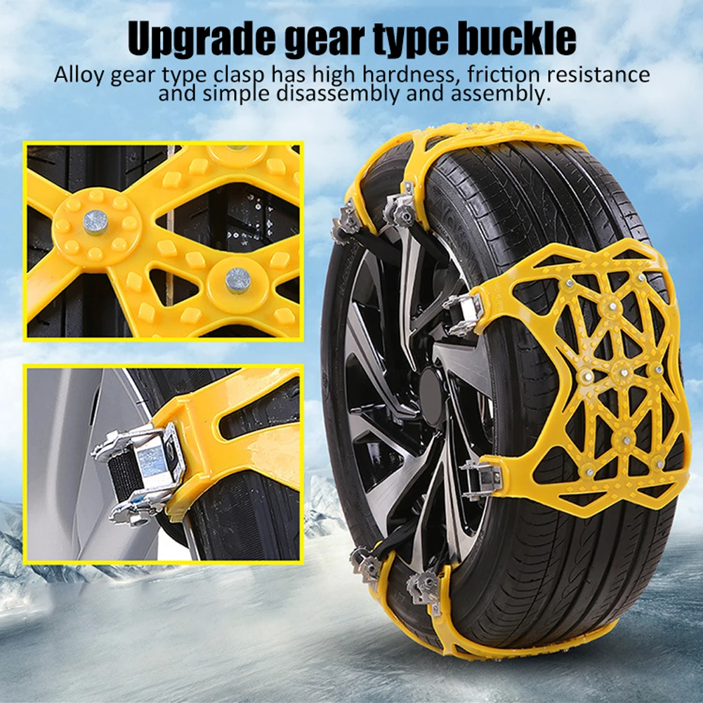 

Non-slip Thickened Widened Wheel Snow Chain Winter Truck 1pcs Car Anti-skid Chain SUV General Purpose Snow Mud Tires Universal