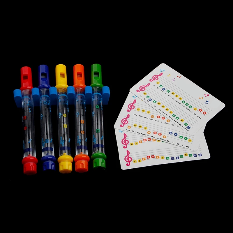 2020 New Set of 5 Water Flutes Music Song Sheets Instruments Kids Fun Children Bath Toy | Игрушки и хобби