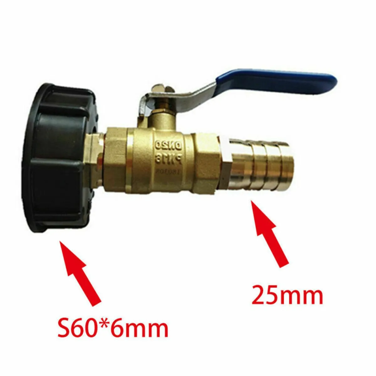 

Tap With 1 Inch Hose IBC Tank Adapter To Garden Water 1 Piece Connection