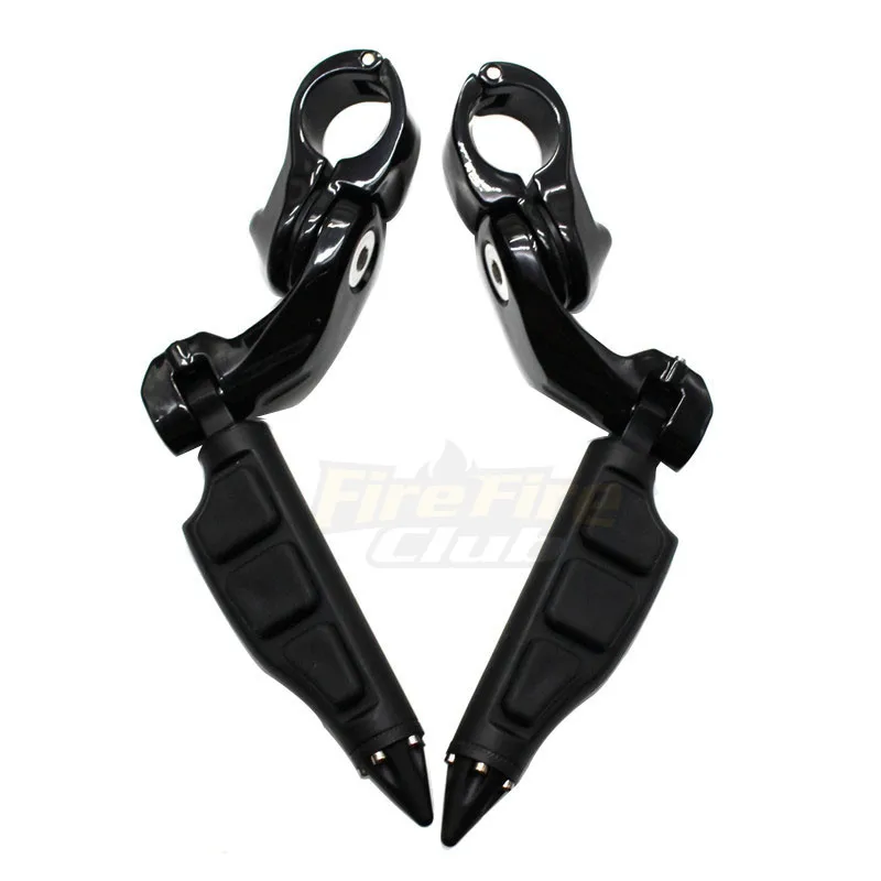 Motorcycle Short Angled Adjustable Highway Footpeg Mount Kit Footrest For Honda Suzuki Harley Kawasaki | Автомобили и мотоциклы