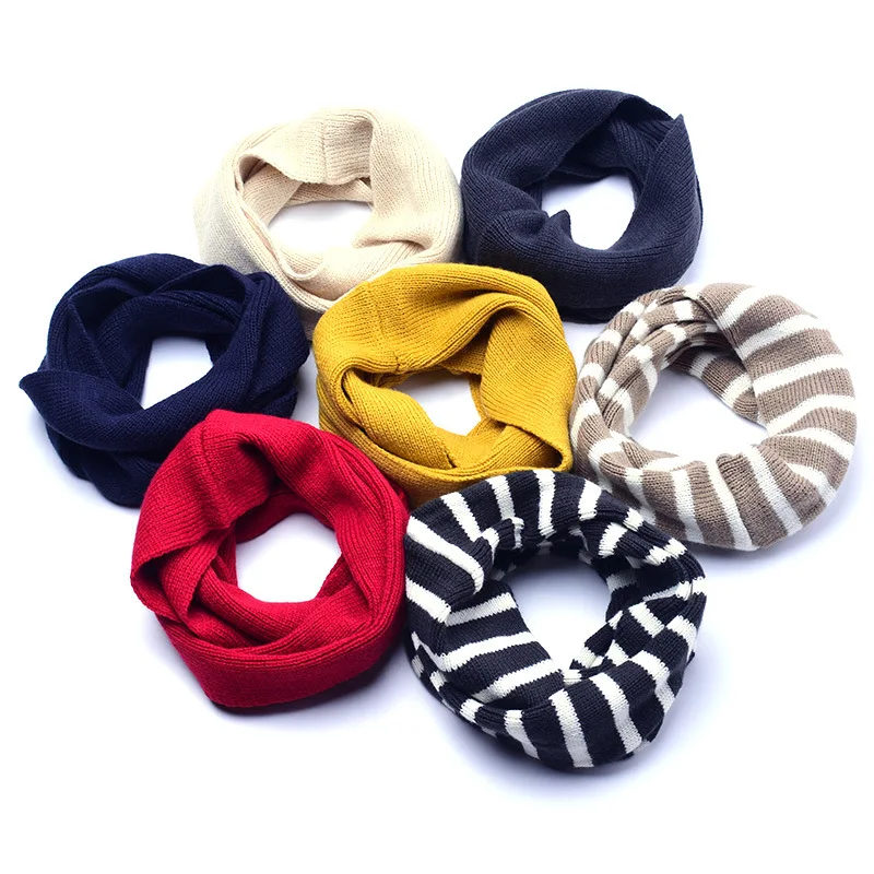 

2020 New Style Autumn Winter Children Wool Scarf Baby Kiids Fashion Kinitting Scarves Bibs
