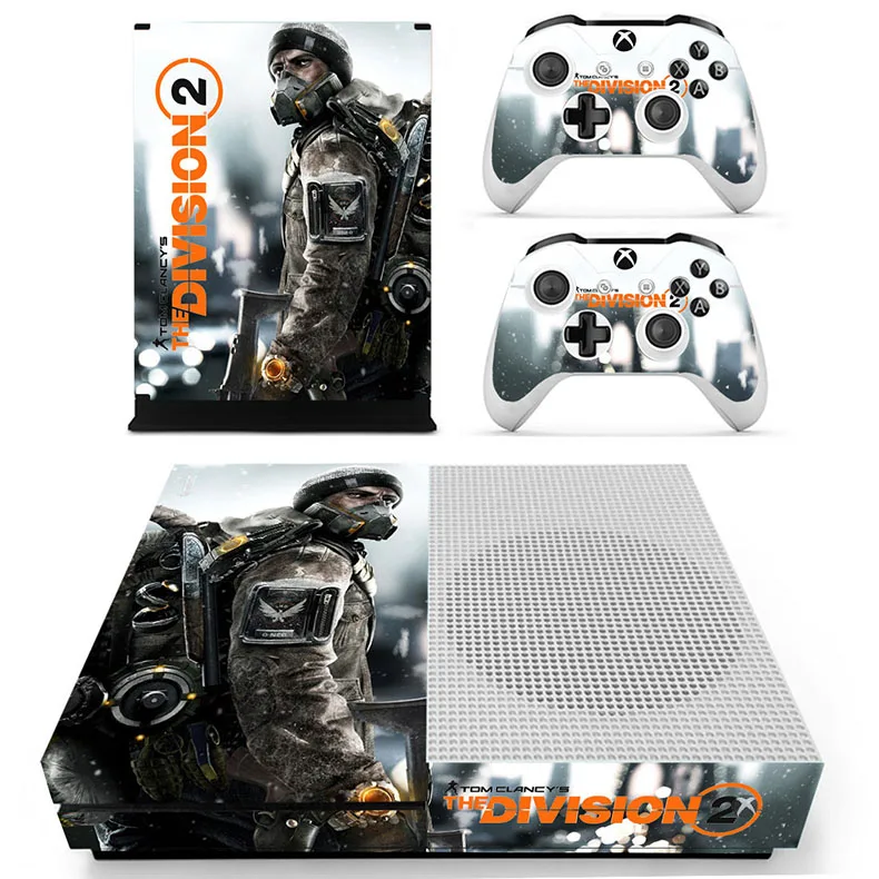 Наклейки Tom Clancy's The Division 2 s для Xbox One S Стикеры one Slim Console и два
