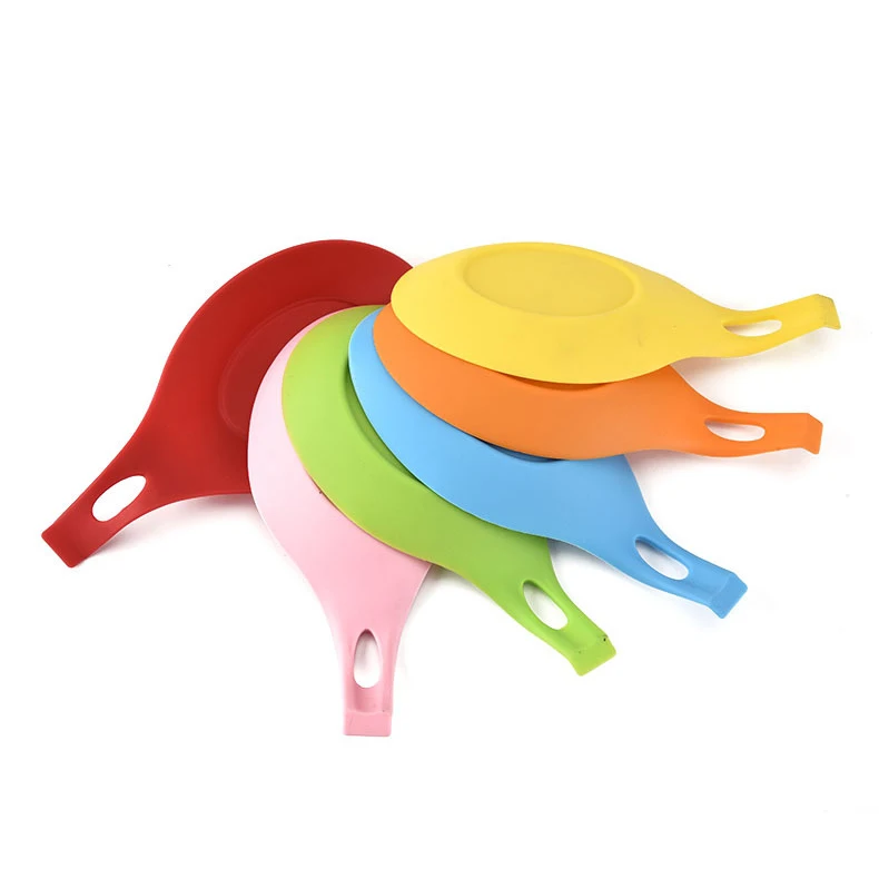 Утолщенный термостойкий силиконовый коврик для ложки держатель посуды ложка