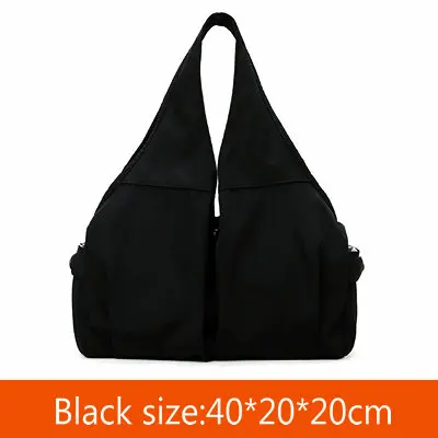 Black Женские сумки для фитнеса, розовая сумка для спортзала, для девушек, для занятий йогой, сумки для тренировок, для улицы, для путешествий, сумка для хранения, спортивная сумка, сумка для багажа, сумка-тоут - Цвет: Black
