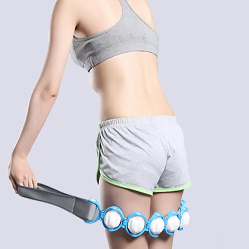 

Self Body Massager Upper Lower Point Rolling Knot Portable Roller Rope Massage Trigger for Shoulder Back Neck M2