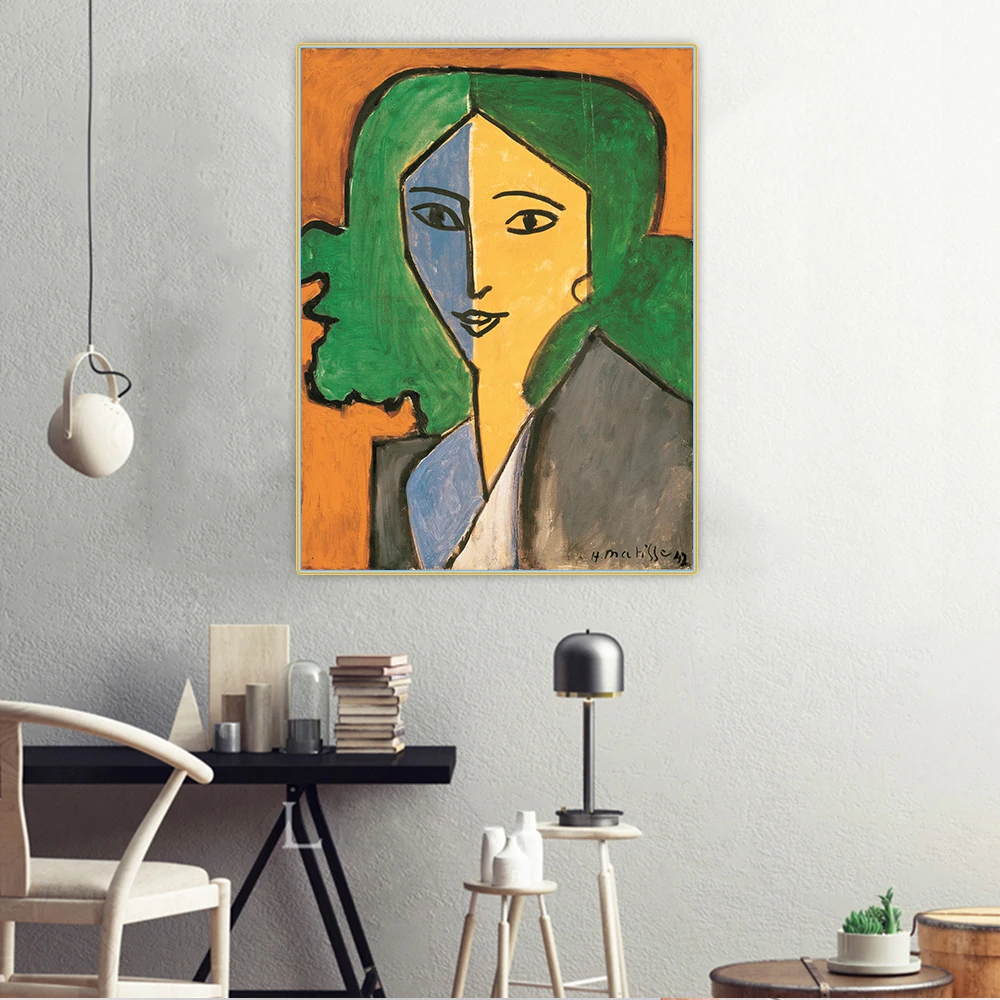 

Holover Canvas Oil Painting Henri Matisse"Portrait of Lydia Delectorskaya"Fauvism Post-Impressionism Aesthetic Home Decoration