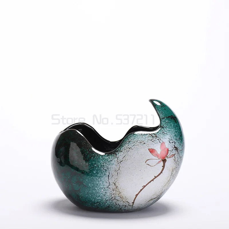 

Креативный простой керамический синий глазурь Нарцисс Гидропоника цветочный горшок садовые горшки офисный Настольный аквариум