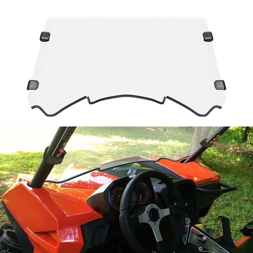 Полный 5" лобовое стекло с бесплатным стеклоочиститель для Can Am Maverick Max 1000 R 2013