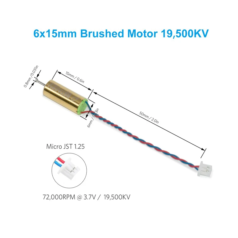 BETAFPV 6x15 мм Двигатель кв матовый двигатель скорость для Micro FPV Tiny Whoop Eachine012 или Beta65 и