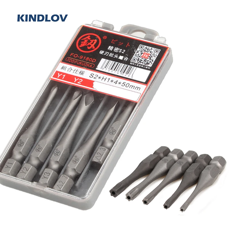 Набор отверток KINDLOV комплект из 5 насадок с шестигранным хвостовиком|Отвертка| |