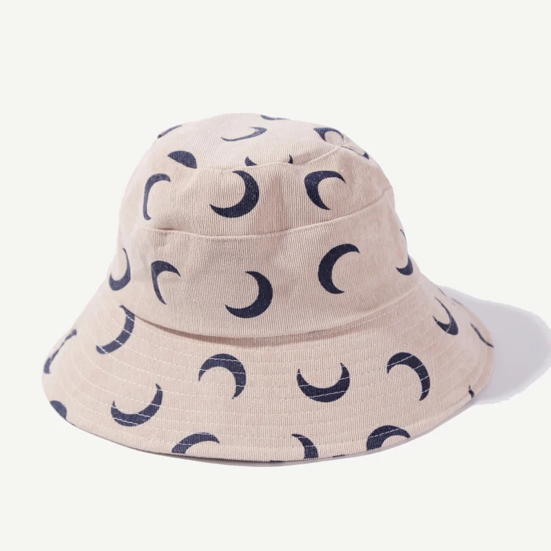 2019 новая хлопковая летняя Осенняя Женская Рыбацкая шляпа с принтом Луны уличные
