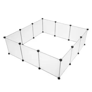 Small Animals Cage Indoor Portable Large Plastic Yard Fence for Small Animals,Rabbits,Puppy Kennel,Crate Tent Pet Playpen 3