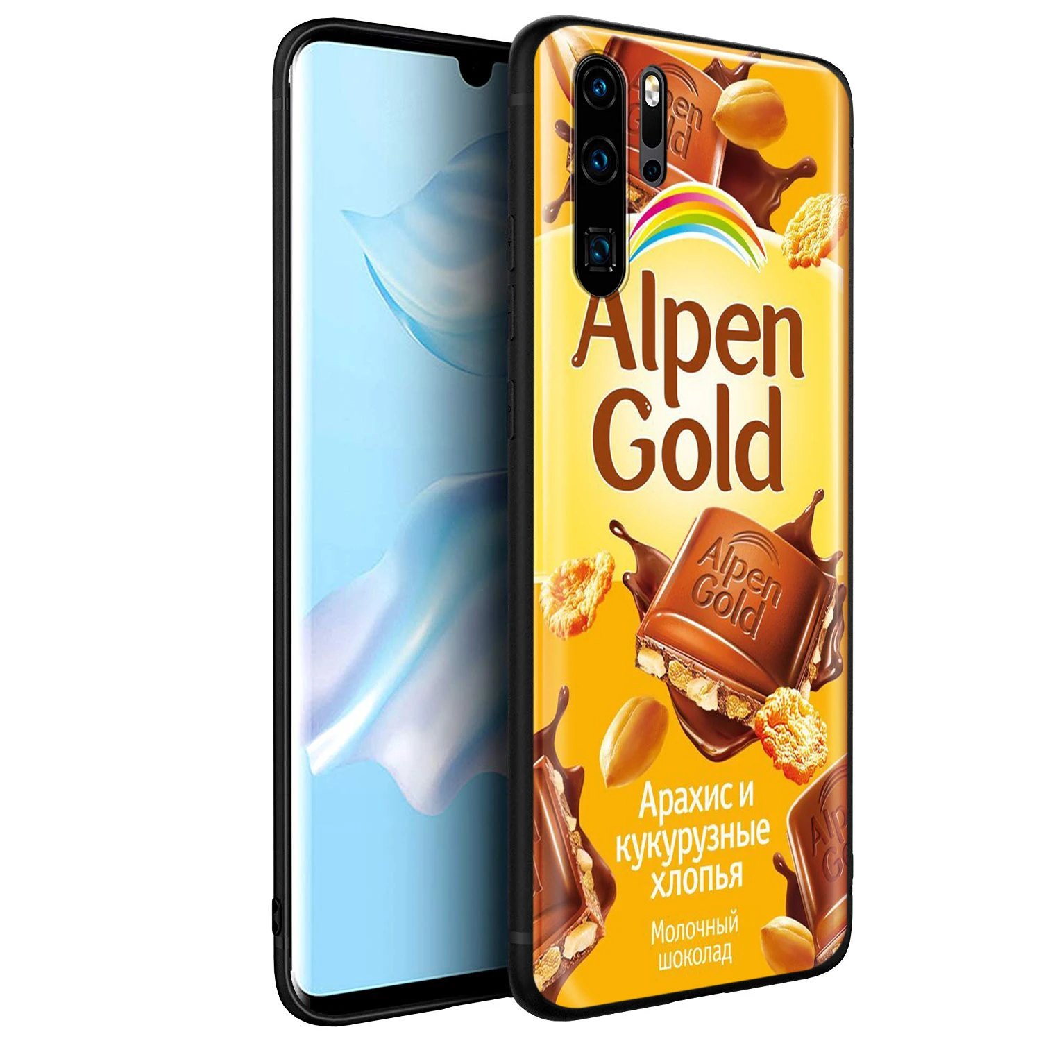 Силиконовый чехол YIMAOC Alenka Alpen с золотым шоколадом для Huawei Mate 30 20 Honor 10 8x Nova 3i 3 P30 Lite
