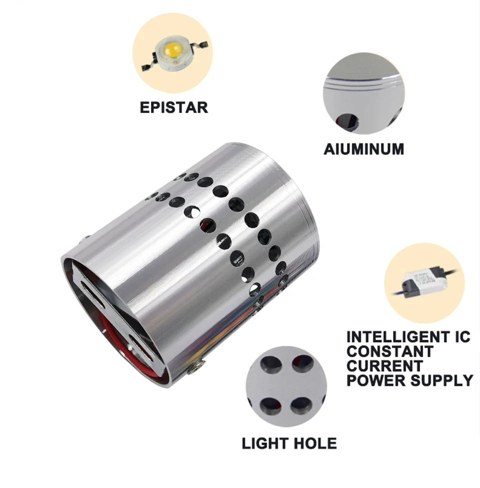 Цветная (RGB светодиодный настенный светильник Освещение в помещении Nordic для эти