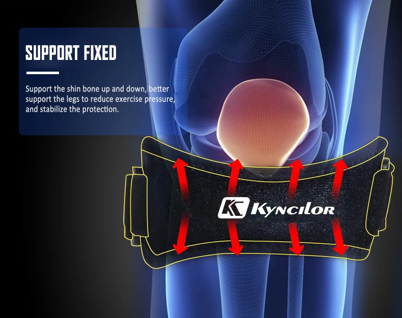 Воздухопроницаемый наколенник регулируемый ремешок для бега фитнеса