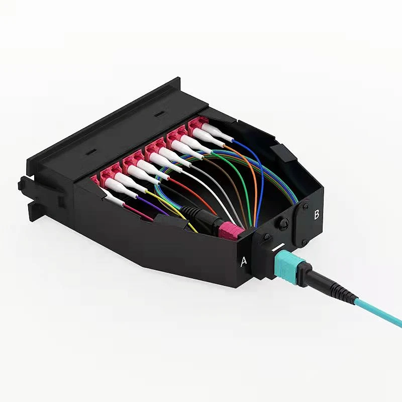 HTOC MPO-MPO Fiber Jumper FTTH Low Loss 10G Multimode 8/12/24 Core OM3 40G/100G 10/15/20M