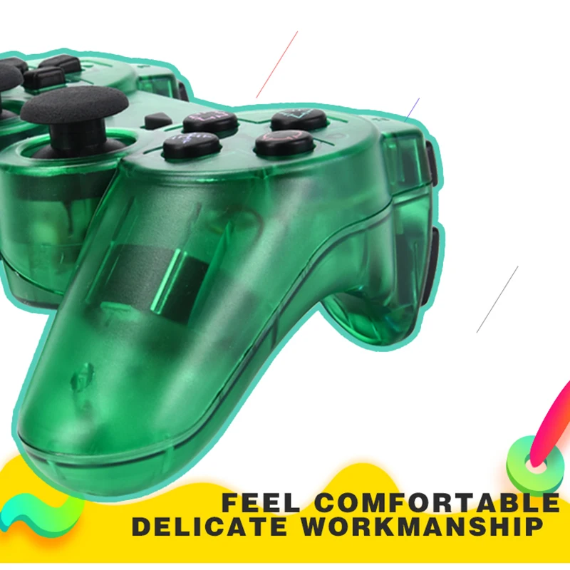 Беспроводной джойстик DATA FROG для Sony PS2 2 4G контроллер с двойной вибрацией ударов