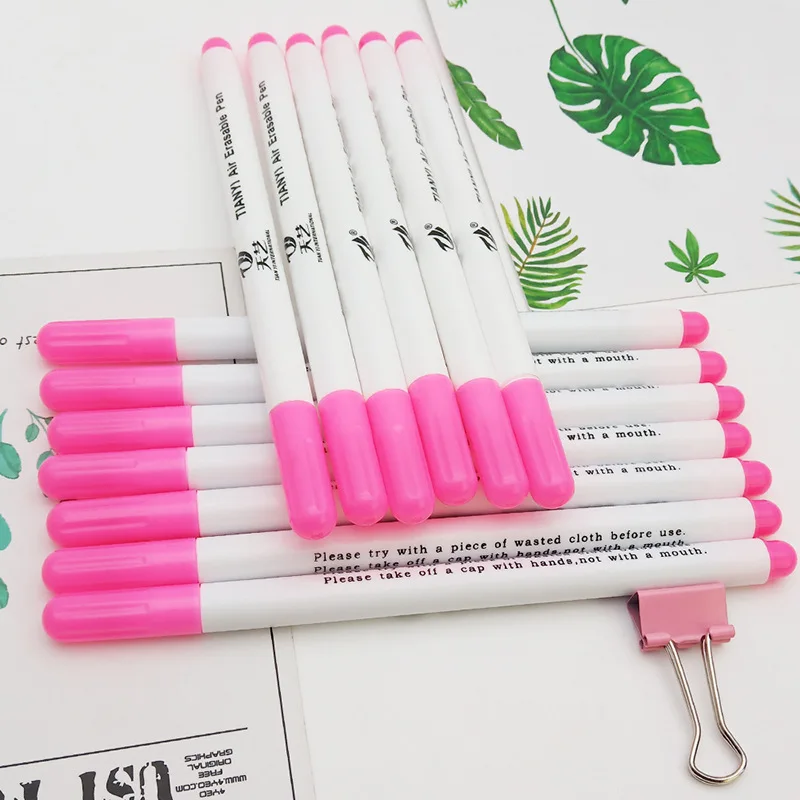 12 шт. чернила исчезающая ручка по ткани маркер Сделай Сам Вышивка крестом воды